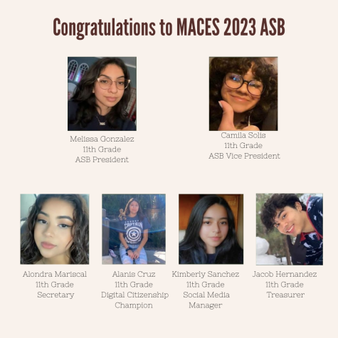 STUDENTS ELECT 2023 MELISSA GONZALEZ FOR ASB PRESIDENT AND CAMILA SOLIS FOR ASB VICE PRESIDENT