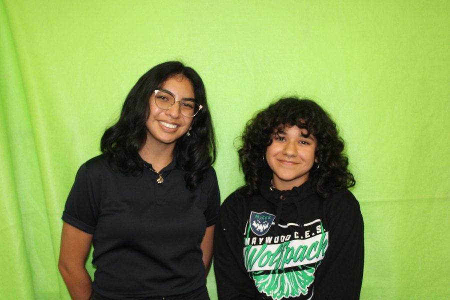 LEADERS. Melissa Gonzalez the New President on the right and Camila Solis on the left. 