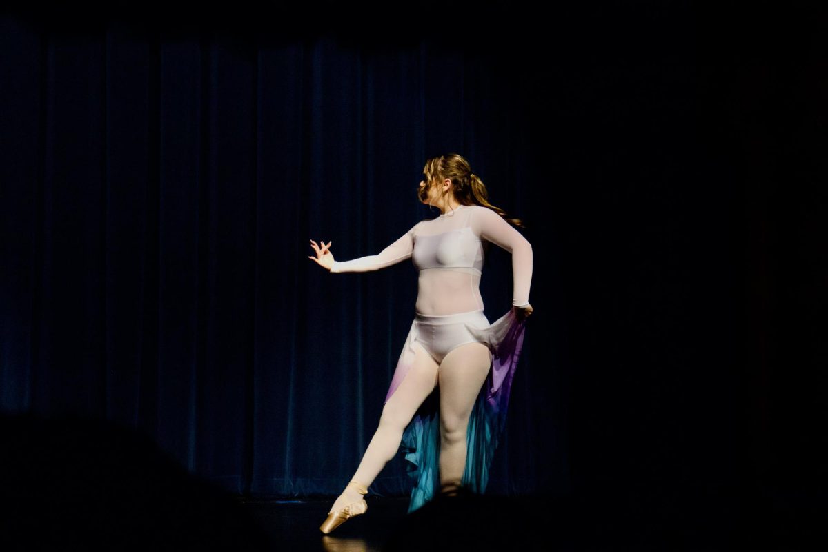STEP BREATHE SHINE - Kaylee Sanchez, a senior, performs a solo on night one of MACES Annual Spring Dance Performance.