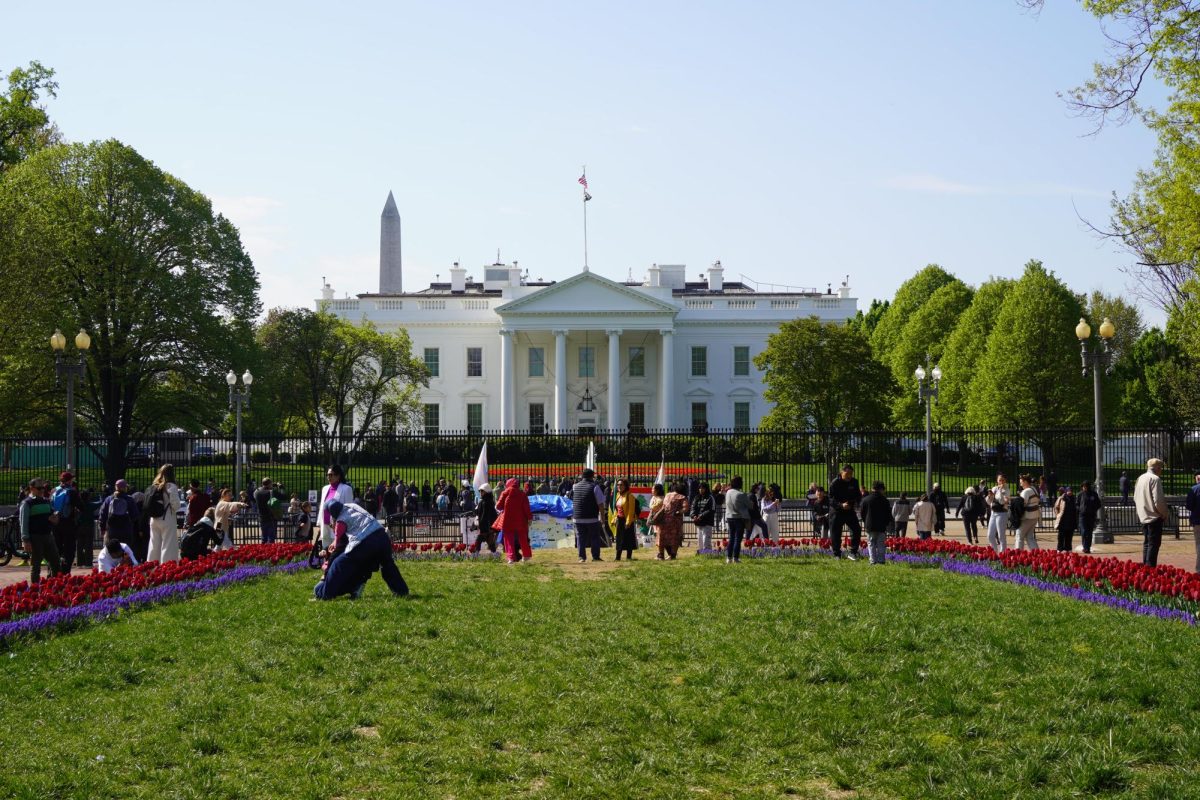IN A TIME WHERE GOVERNMETN ACTION IS NEEDED, THE CENTER FOR DEMOCRACY LIES STILLTOURISTS WANDER AROUND THE PERIMETER OF THE WHITE HOUSE, UNAWARE OF WHEN THE CURRENT POLITICAL PARTY IN THE HOUSE NEGOTIATE PARTY IN THE HOUSE NEGOTIATE A DEAL AND RETURN TO OFFICE.